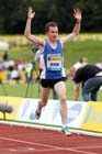 Matt Bergin wins the under-20s 3000 metres, 2012 Samsung Diamond League, Birmingham.